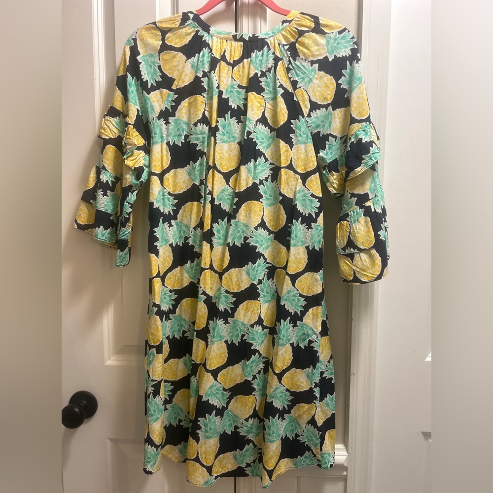 Crown & Ivy Floral Print Dress - Yellow, and Green